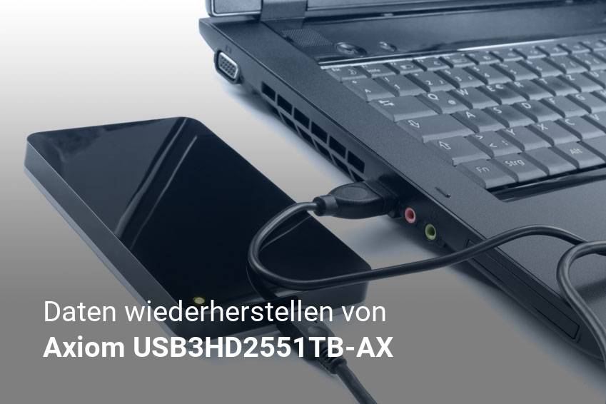 Gelöschte Dateien von Axiom USB3HD2551TB-AX günstig wiederherstellen