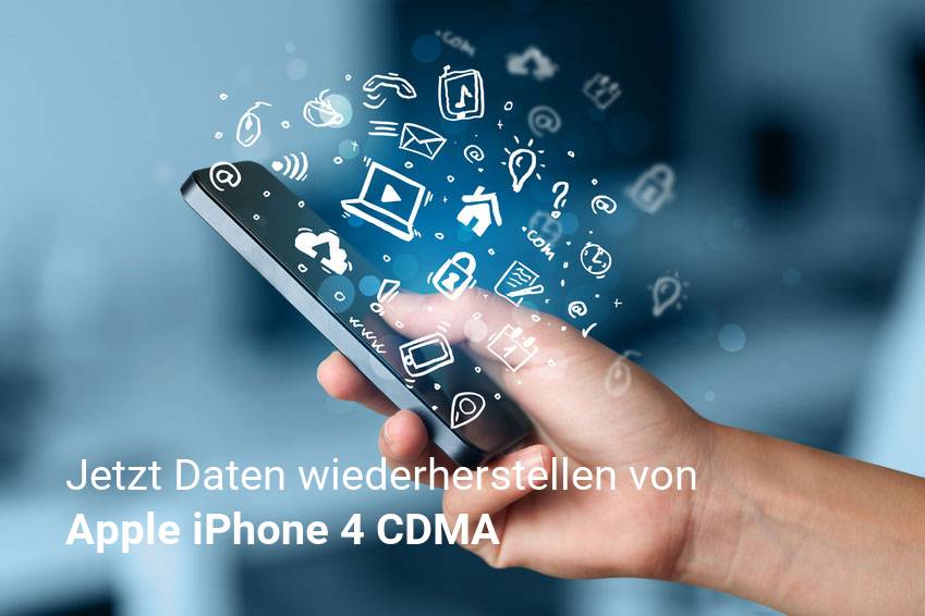 Gelöschte Apple iPhone 4 CDMA Dateien retten - Fotos, Musikdateien, Videos & Nachrichten
